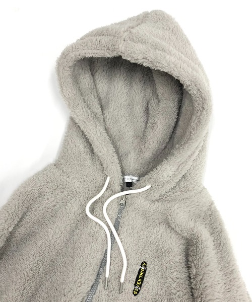 ADMIX/ATELIER SAB MEN（アドミックスアトリエサブメン）の「【RE730 なみおくん コレクション】両面ボア アップリケ 刺繍 オーバーサイズ ジップアップ パーカー（パーカー・メンズ・ホワイト/ブラック/グレー・48/50/52）」の20枚目の写真