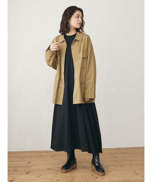 Green Parks(グリーンパークス)の「ミリタリージャケット*(ミリタリージャケット・レディース・ベージュ/カーキ・FREE)」の12枚目の写真