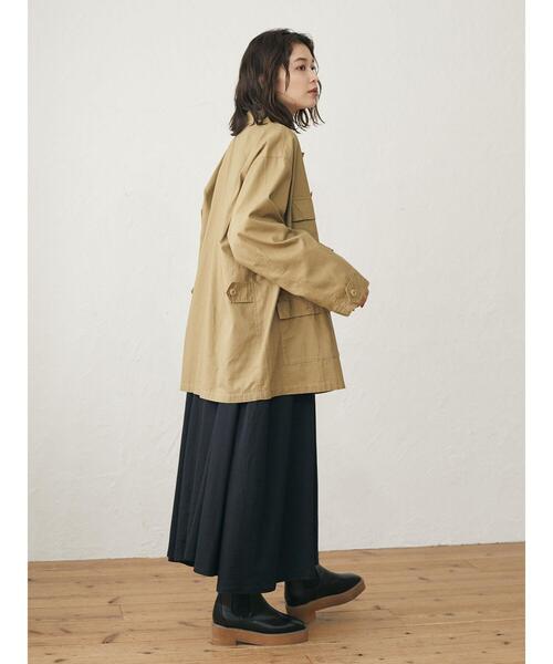 Green Parks(グリーンパークス)の「ミリタリージャケット*(ミリタリージャケット・レディース・ベージュ/カーキ・FREE)」の7枚目の写真