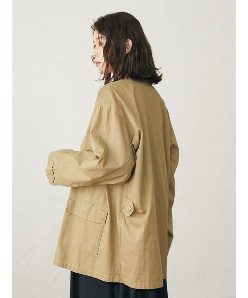 Green Parks(グリーンパークス)の「ミリタリージャケット*(ミリタリージャケット・レディース・ベージュ/カーキ・FREE)」の10枚目の写真