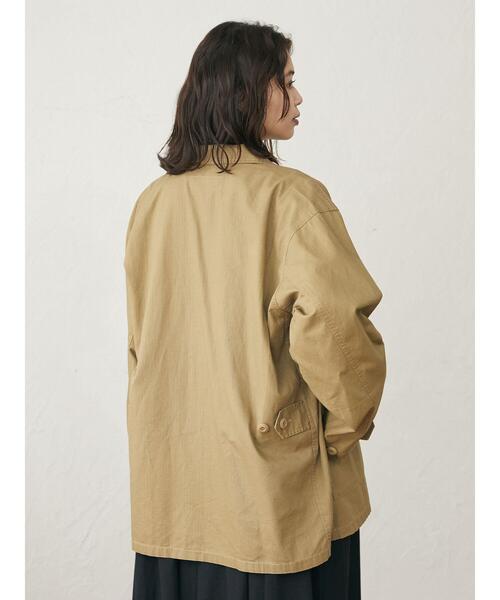 Green Parks(グリーンパークス)の「ミリタリージャケット*(ミリタリージャケット・レディース・ベージュ/カーキ・FREE)」の3枚目の写真