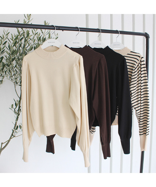 MODE ROBE（モードローブ）の「ボリューム袖ニット（ニット/セーター・レディース・アイボリー/ブラック/ブラウン/その他・FREE）」の17枚目の写真