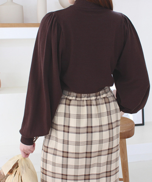 MODE ROBE（モードローブ）の「ボリューム袖ニット（ニット/セーター・レディース・アイボリー/ブラック/ブラウン/その他・FREE）」の19枚目の写真