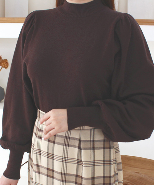 MODE ROBE（モードローブ）の「ボリューム袖ニット（ニット/セーター・レディース・アイボリー/ブラック/ブラウン/その他・FREE）」の11枚目の写真