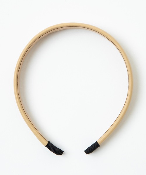 WEGO(ウィゴー)の「WEGO/フェイクレザー細カチューシャ(カチューシャ・レディース・ベージュ/オフホワイト/ブラック・FREE)」の7枚目の写真