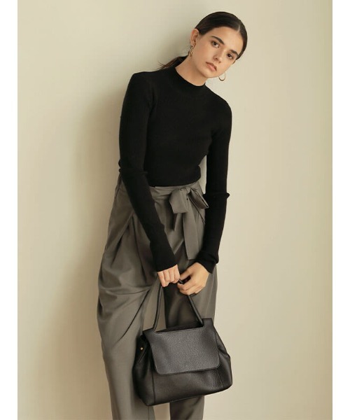 ACYM（アシーム）の「Marshmallow touch rib ニット（ニット/セーター・レディース・ブラック/ベージュ/アイボリー・FREE）」の3枚目の写真