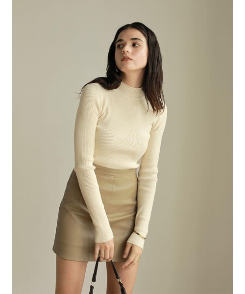 ACYM（アシーム）の「Marshmallow touch rib ニット（ニット/セーター・レディース・ブラック/ベージュ/アイボリー・FREE）」の12枚目の写真