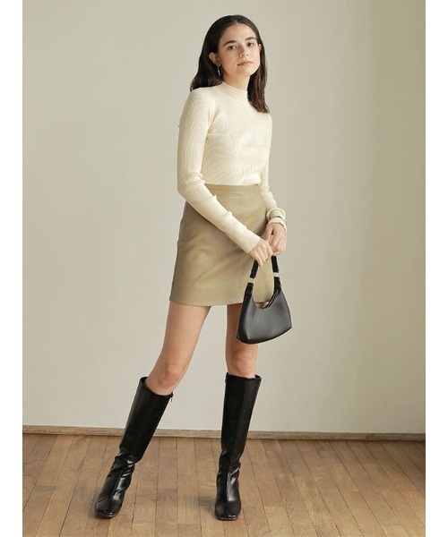 ACYM（アシーム）の「Marshmallow touch rib ニット（ニット/セーター・レディース・ブラック/ベージュ/アイボリー・FREE）」の8枚目の写真