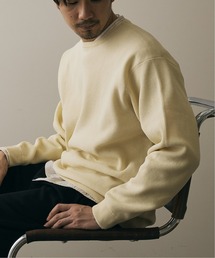 417 EDIFICE | 12G Tech ウォッシャブルアゼクルーネック(ニット/セーター)