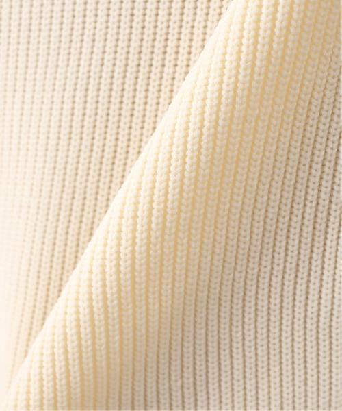 417 EDIFICE（フォーワンセブンエディフィス）の「12G Tech ウォッシャブルアゼクルーネック（ニット/セーター・メンズ・ブラック/ホワイト/ベージュ/サックスブルー/パープル・SMALL/MEDIUM/LARGE）」の18枚目の写真