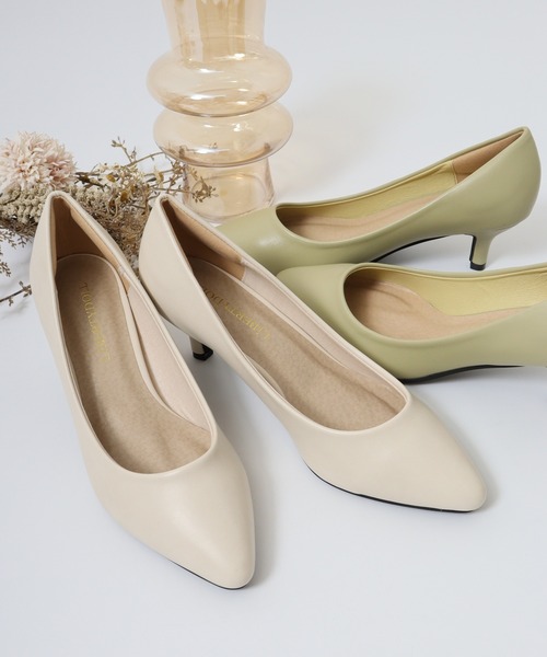 LibertyDoll（リバティードール）の「LibertyDoll ポインテッドトゥ 5.5㎝ピンヒール 履き心地が良く走れるパンプス（パンプス・レディース・ベージュ/ブルー系その他2/ブラック系その他2/ピンク/ブラック/アイボリー/ベージュ系その他2/ゴールド系その他/ブルー系その他/グレー/ブラック系その他5/ベージュ系その他/ブラック系その他3/チェック/ホワイト/ブラック系その他4/シルバー系その他/レッド/パイソン/ベージュ系その他3/レオパード/モスグリーン/ピンクゴールド/ブラック系その他/シルバー/ライトブルー/オレンジ/ネイビー/グレイッシュベージュ/ピンクベージュ/ゴールド/マスタード/グレー系その他/ブルー/ホワイト系その他/グリーン系その他/ライトグリーン/パープル/ブラック系その他6/ゴールド系その他2/ゼブラ/シルバー系その他2・S/LL/SS/L/M/3L）」の3枚目の写真