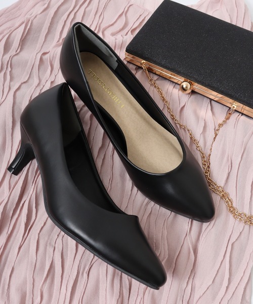 LibertyDoll（リバティードール）の「LibertyDoll ポインテッドトゥ 5.5㎝ピンヒール 履き心地が良く走れるパンプス（パンプス・レディース・ベージュ/ブルー系その他2/ブラック系その他2/ピンク/ブラック/アイボリー/ベージュ系その他2/ゴールド系その他/ブルー系その他/グレー/ブラック系その他5/ベージュ系その他/ブラック系その他3/チェック/ホワイト/ブラック系その他4/シルバー系その他/レッド/パイソン/ベージュ系その他3/レオパード/モスグリーン/ピンクゴールド/ブラック系その他/シルバー/ライトブルー/オレンジ/ネイビー/グレイッシュベージュ/ピンクベージュ/ゴールド/マスタード/グレー系その他/ブルー/ホワイト系その他/グリーン系その他/ライトグリーン/パープル/ブラック系その他6/ゴールド系その他2/ゼブラ/シルバー系その他2・S/LL/SS/L/M/3L）」の9枚目の写真