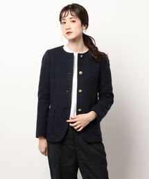 allureville（アルアバイル）の「シープパイルノーカラージャケット