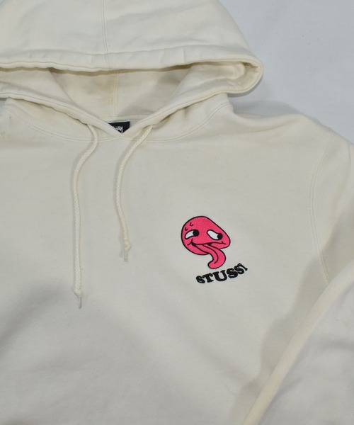 STUSSY（ステューシー）の「【ヴィンテージ古着】STUSSY/ステューシー プルオーバーパーカー（パーカー・メンズ・ホワイト・LARGE）」の2枚目の写真