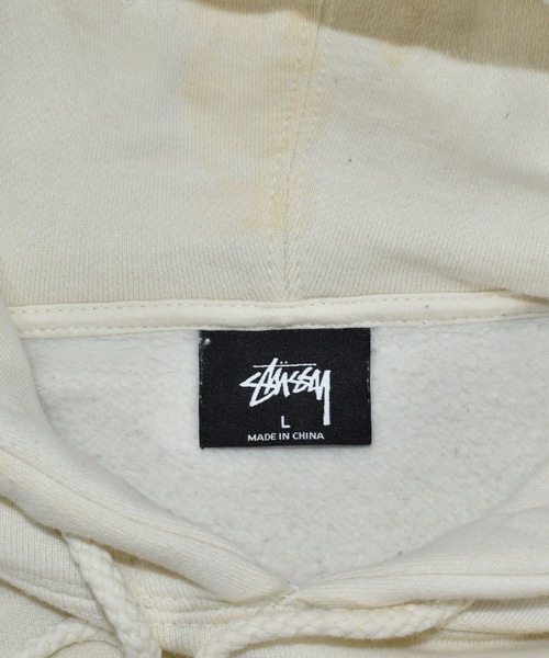 STUSSY（ステューシー）の「【ヴィンテージ古着】STUSSY/ステューシー プルオーバーパーカー（パーカー・メンズ・ホワイト・LARGE）」の3枚目の写真