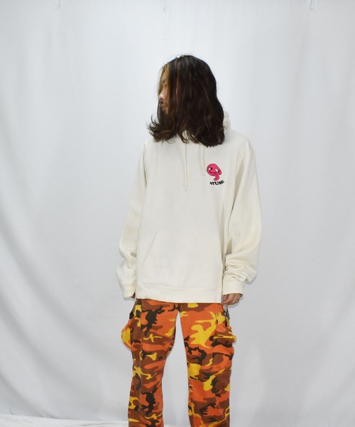 STUSSY（ステューシー）の「【ヴィンテージ古着】STUSSY/ステューシー プルオーバーパーカー（パーカー・メンズ・ホワイト・LARGE）」の5枚目の写真