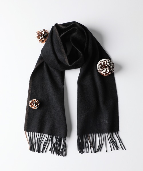 Paul Smith COLLECTION（ポールスミスコレクション）の「カシミヤマフラー / 214560 FS（マフラー・メンズ・ブラック・FREE）」の6枚目の写真