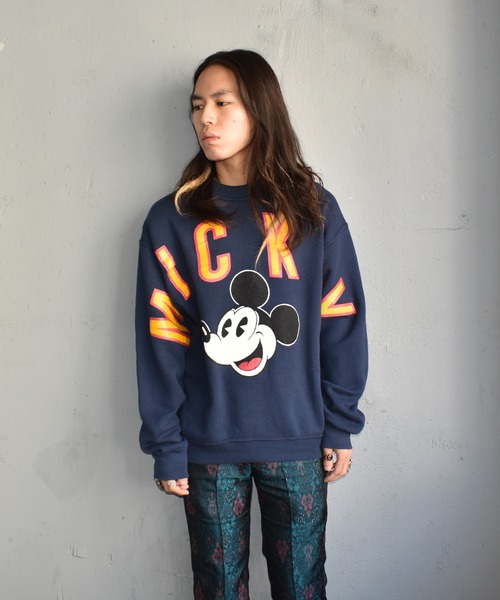 MICKEY MOUSE(ミッキーマウス)の「【ヴィンテージ古着】90's Mickey/ミッキー クルーネックスウェット(スウェット・メンズ・ネイビー・LARGE)」の6枚目の写真