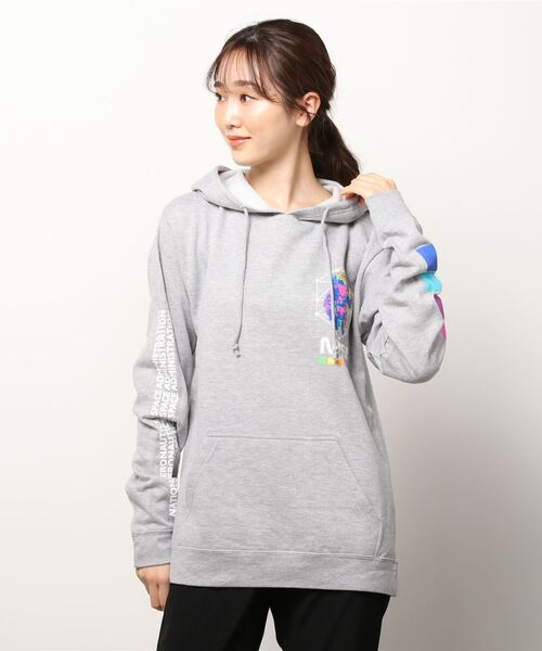 NASA（ナサ）の「『NASA』SWEAT PULLPARKA（パーカー・レディース・ブラック/グレー・MEDIUM/LARGE/X-LARGE）」の15枚目の写真