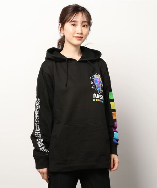 NASA（ナサ）の「『NASA』SWEAT PULLPARKA（パーカー・レディース・ブラック/グレー・MEDIUM/LARGE/X-LARGE）」の16枚目の写真