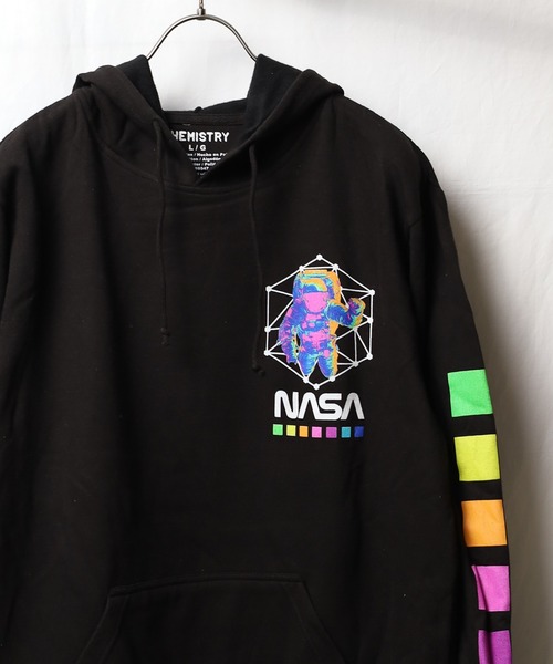NASA（ナサ）の「『NASA』SWEAT PULLPARKA（パーカー・レディース・ブラック/グレー・MEDIUM/LARGE/X-LARGE）」の8枚目の写真