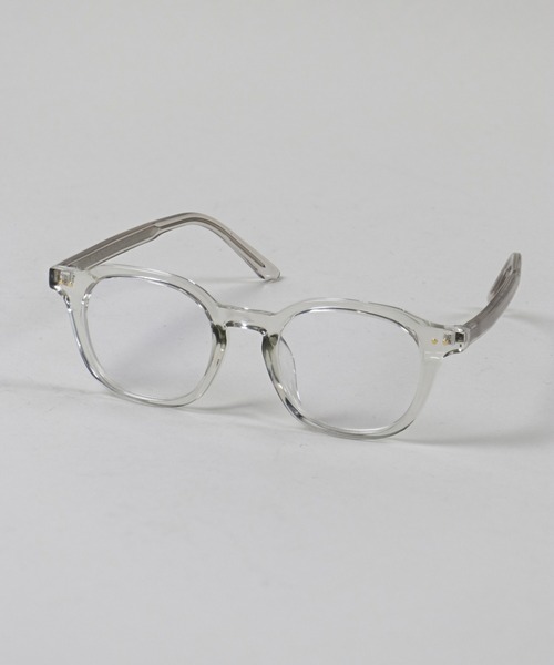 SPINNS（スピンズ）の「太めフレーム ウェリントン型伊達メガネ/黒縁・クリア/軽量/ユニセックス（メガネ・メンズ・ブラック/クリア・ONESIZE）」の9枚目の写真