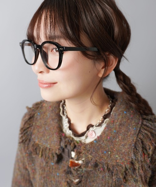 SPINNS（スピンズ）の「太めフレーム ウェリントン型伊達メガネ/黒縁・クリア/軽量/ユニセックス（メガネ・メンズ・ブラック/クリア・ONESIZE）」の21枚目の写真
