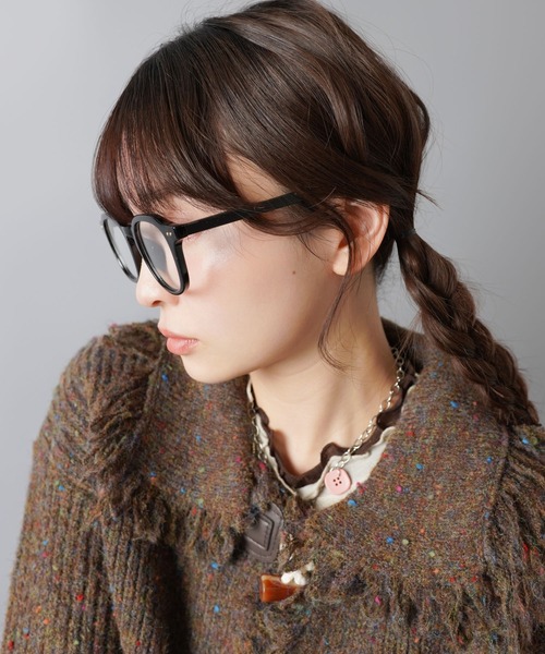 SPINNS（スピンズ）の「太めフレーム ウェリントン型伊達メガネ/黒縁・クリア/軽量/ユニセックス（メガネ・メンズ・ブラック/クリア・ONESIZE）」の22枚目の写真