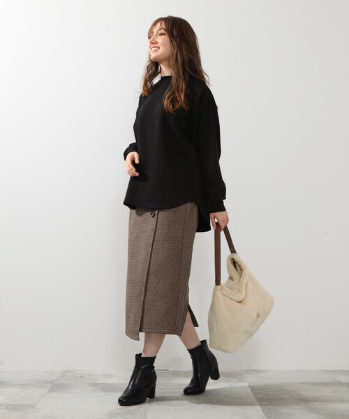 DRESKIP(ドレスキップ)の「◆【Lee別注】フェイクファー2WAYショルダー(ショルダーバッグ・レディース・アイボリー/ダークグレー/ブラウン系その他・00)」の9枚目の写真