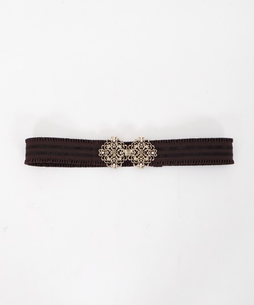 axes femme(アクシーズファム)の「アラベスクゴムベルト(ベルト・レディース・ブラック/ブラウン・MEDIUM)」の10枚目の写真