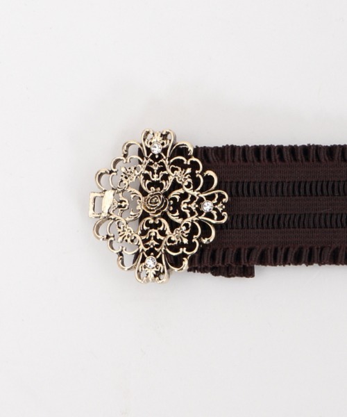 axes femme(アクシーズファム)の「アラベスクゴムベルト(ベルト・レディース・ブラック/ブラウン・MEDIUM)」の8枚目の写真