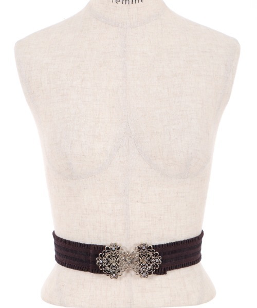 axes femme(アクシーズファム)の「アラベスクゴムベルト(ベルト・レディース・ブラック/ブラウン・MEDIUM)」の11枚目の写真