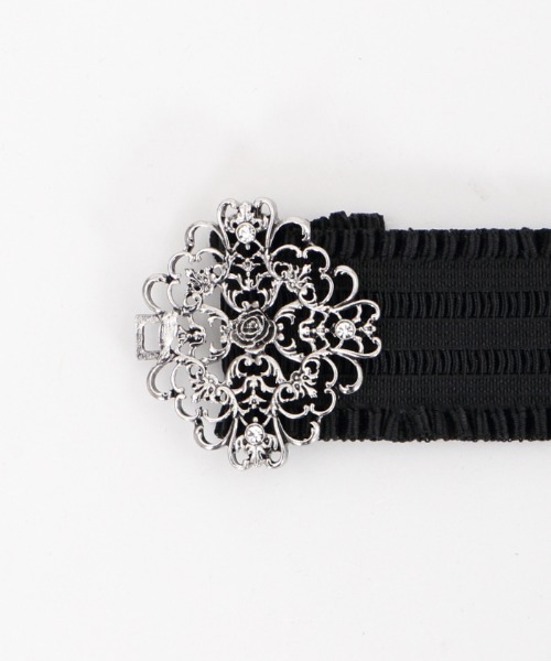 axes femme(アクシーズファム)の「アラベスクゴムベルト(ベルト・レディース・ブラック/ブラウン・MEDIUM)」の4枚目の写真