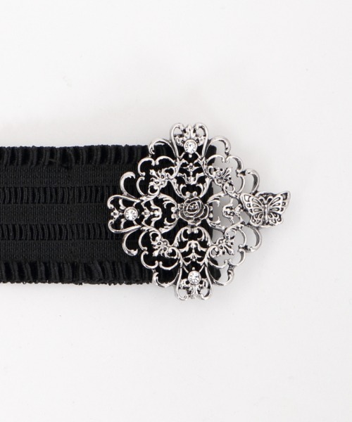 axes femme(アクシーズファム)の「アラベスクゴムベルト(ベルト・レディース・ブラック/ブラウン・MEDIUM)」の6枚目の写真