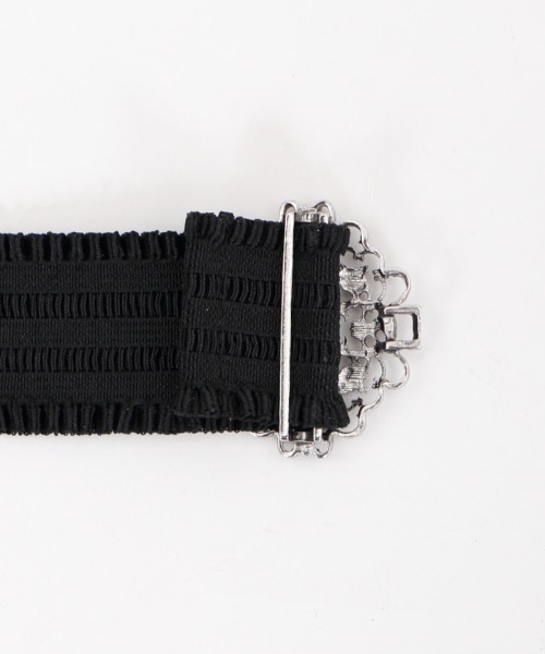 axes femme(アクシーズファム)の「アラベスクゴムベルト(ベルト・レディース・ブラック/ブラウン・MEDIUM)」の7枚目の写真