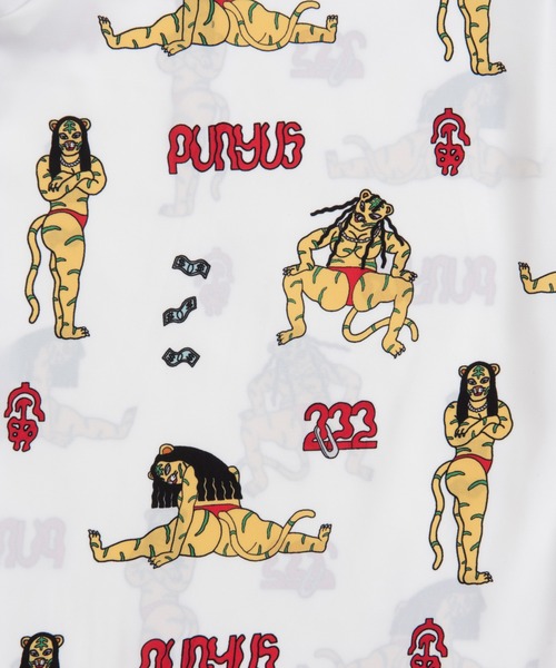 PUNYUS(プニュズ)の「寅総柄シャツ(シャツ/ブラウス・レディース・ホワイト・1/2/4/3)」の5枚目の写真