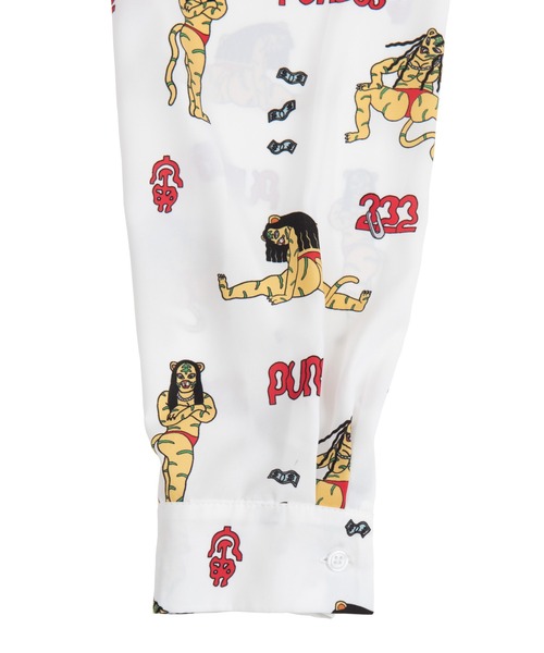 PUNYUS(プニュズ)の「寅総柄シャツ(シャツ/ブラウス・レディース・ホワイト・1/2/4/3)」の7枚目の写真
