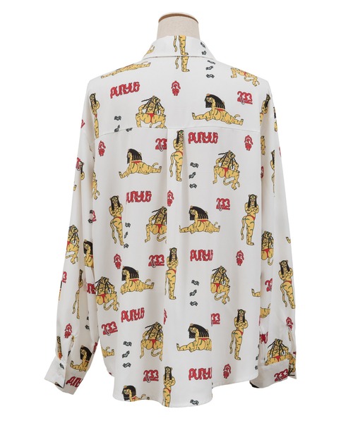 PUNYUS(プニュズ)の「寅総柄シャツ(シャツ/ブラウス・レディース・ホワイト・1/2/4/3)」の8枚目の写真