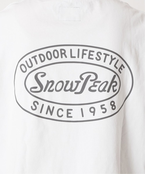 Snow Peak(スノーピーク)の「【SNOW PEAK / スノーピーク】別注 CIRCLE ロゴTシャツ(Tシャツ/カットソー・メンズ・ホワイト/ベージュ/グレー・MEDIUM/LARGE)」の10枚目の写真