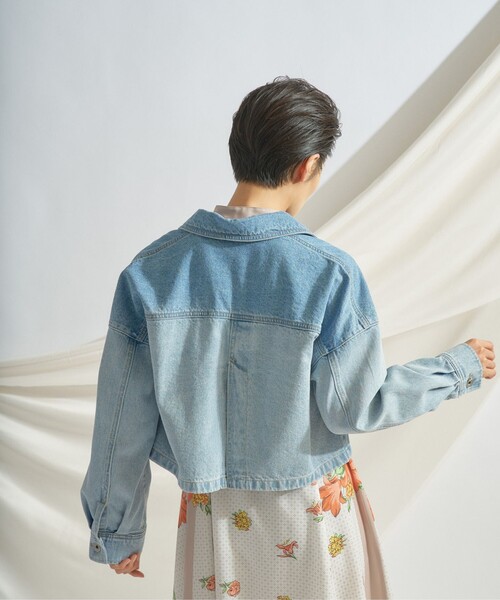 GRACE CONTINENTAL（グレースコンチネンタル）の「デニムジャケット（デニムジャケット・レディース・ホワイト/インディゴブルー・36/38）」の5枚目の写真