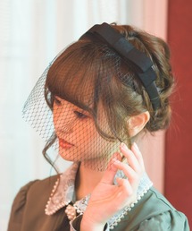 ROJITA | チュール付きベロアリボンカチューシャ(カチューシャ)