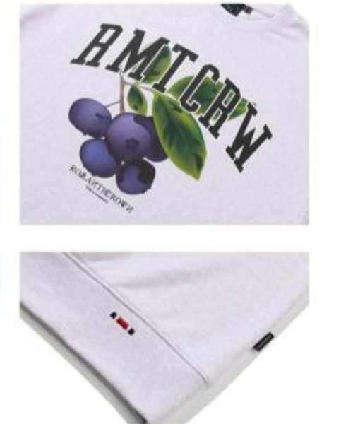 ROMANTIC CROWN（ロマンティッククラウン）の「ROMANTIC CROWN(ロマンティッククラウン) /GARDENING BERRY SWEAT SHIRT/ガーデニングベリー クルーネック スウェットシャツ（スウェット・レディース・ライトグレー/ブラック/パープル・M/L/XL）」の17枚目の写真