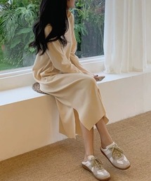 Wefst（ウェスト）の「【Wefst】タートルロングワンピ（ワンピース）」