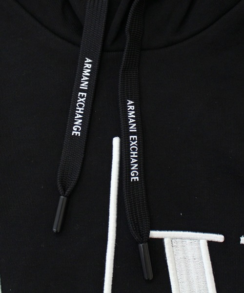 ARMANI EXCHANGE(アルマーニエクスチェンジ)の「A│X ICON ロゴ刺繍スウェットパ-カー 8NZMPC ZJ1ZZ(パーカー・メンズ・ホワイト/ブラック・M/L/XL)」の14枚目の写真