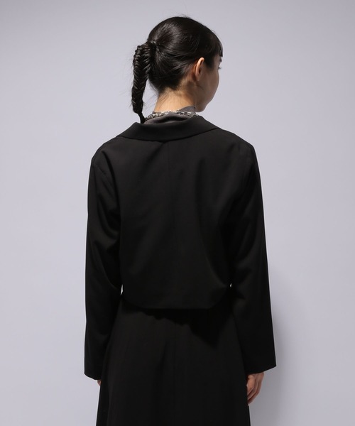 web限定品✨️未使用級✨️HARE 2Pショートジャケット セット ベスト 異素材 HARE ジャケット テーラードジャケット 「SET UP対応」2WAYZIP