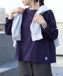 ORCIVAL/オーシバル COTTON LOURD コットンロード ワイドボートネックロングスリーブ ソリッド WIDE BOATNECK LONGSLEEVE SOLID B249