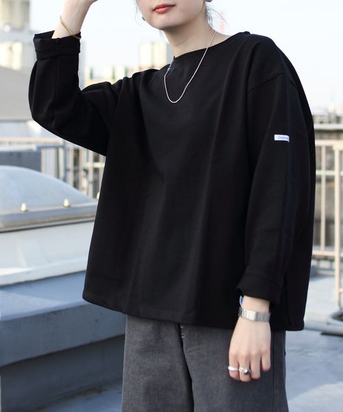 ORCIVAL(オーシバル)の「ORCIVAL/オーシバル COTTON LOURD コットンロード ワイドボートネックロングスリーブ ソリッド WIDE BOATNECK LONGSLEEVE SOLID B249(Tシャツ/カットソー・レディース・ナチュラル/ダークパープル/ブラック/ホワイト・1)」の3枚目の写真