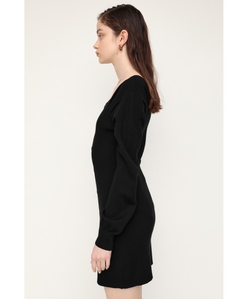 SLY（スライ）の「LIMITED ITEM FRONT BUTTON MINI OP フロント ボタン ミニ ワンピース（ワンピース・レディース・カーキ/ブラック/アイボリー/スモークピンク・2/1）」の15枚目の写真