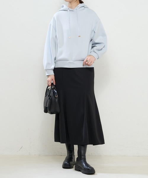 natural couture(ナチュラルクチュール)の「【大人気アイテム】ふわもちラテパーカー(パーカー・レディース・サックスブルー/グレイッシュベージュ/アイボリー/ピンクベージュ・FREE)」の11枚目の写真