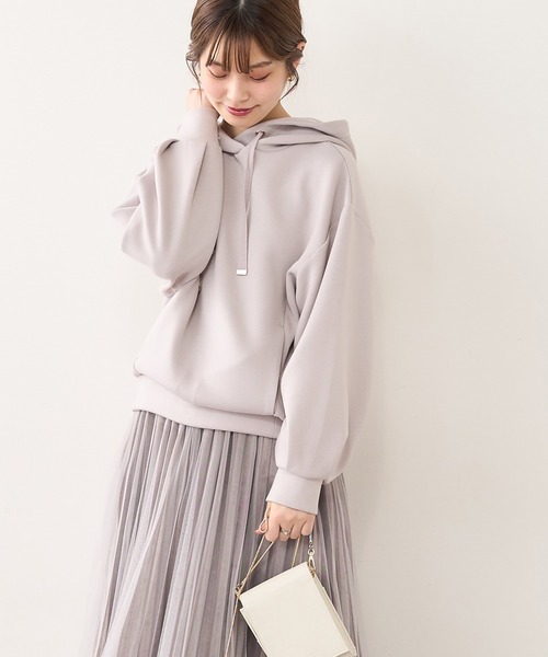 natural couture(ナチュラルクチュール)の「【大人気アイテム】ふわもちラテパーカー(パーカー・レディース・サックスブルー/グレイッシュベージュ/アイボリー/ピンクベージュ・FREE)」の7枚目の写真